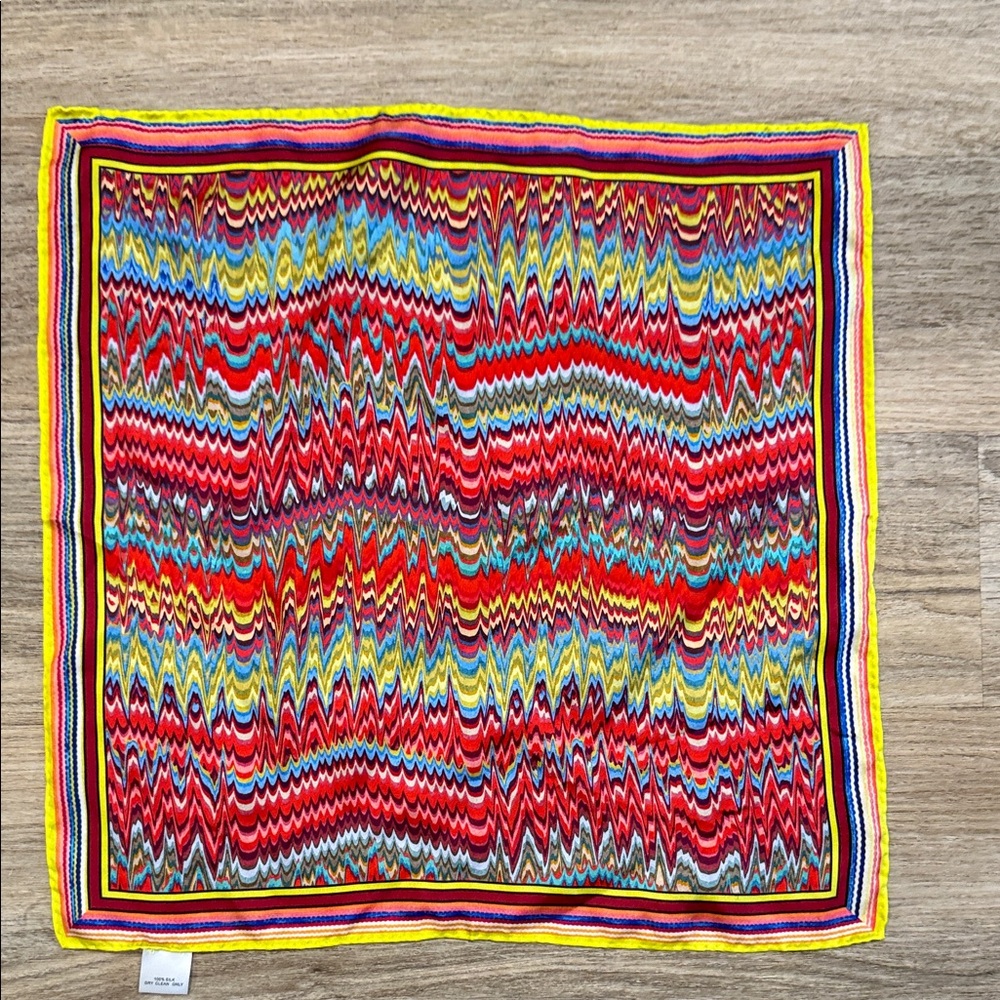 Colorful Zigzag Pattern Scarf - image 3